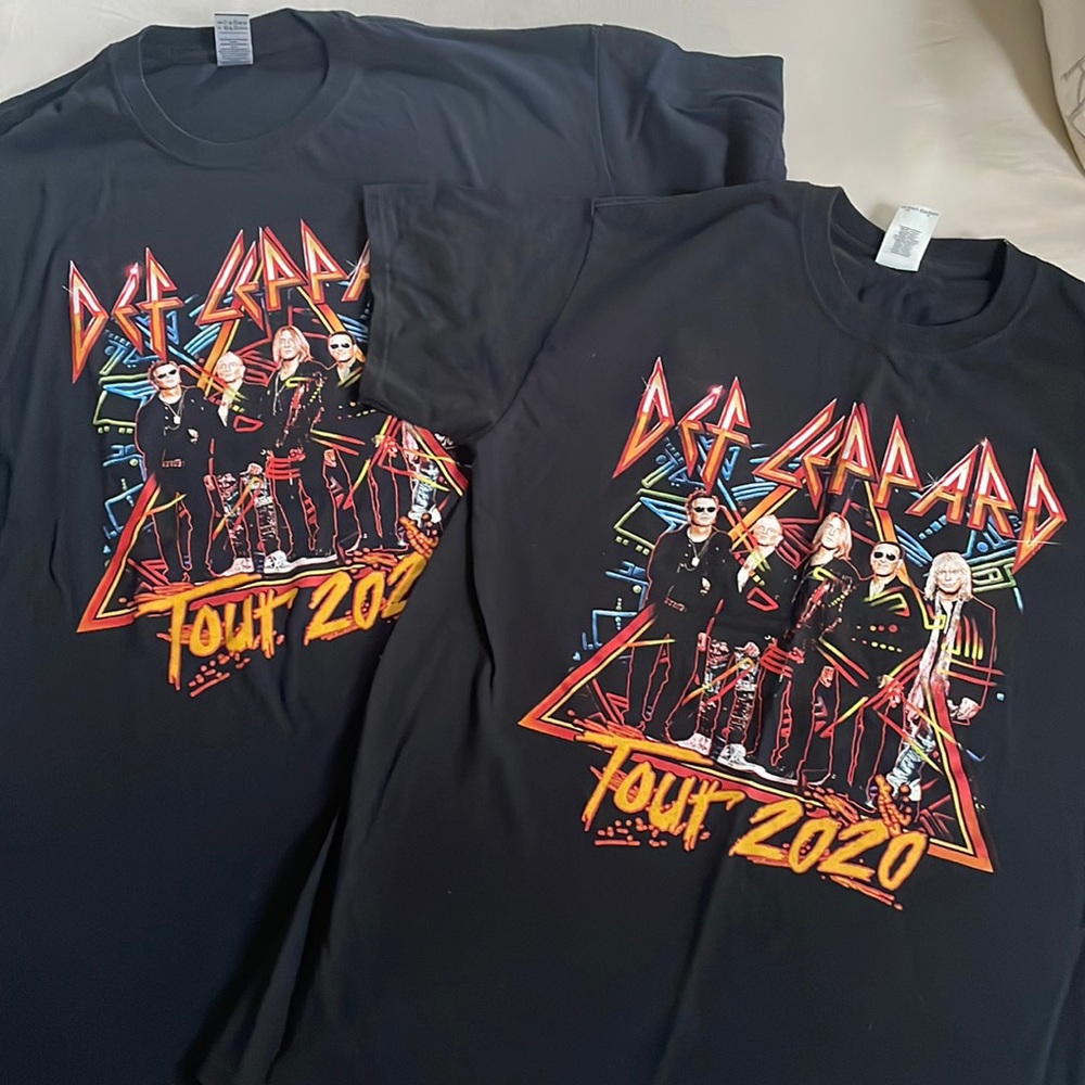 Def Leppard matching t shirts 2020 tour